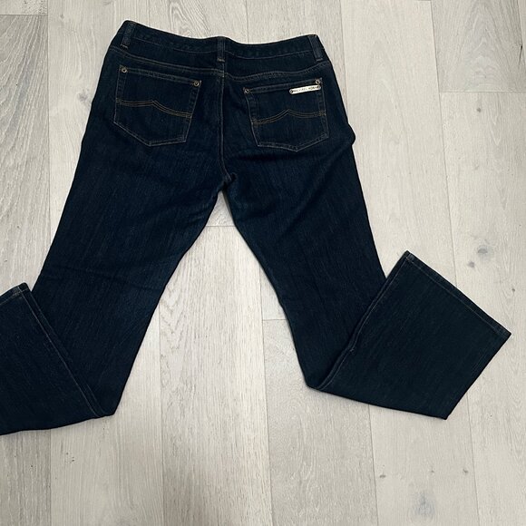 Michael Kors Womens Bootcut/Flare Dressy Jeans RN 111818 CA 45885 Dark Blue Sz 8 - Picture 7 of 11